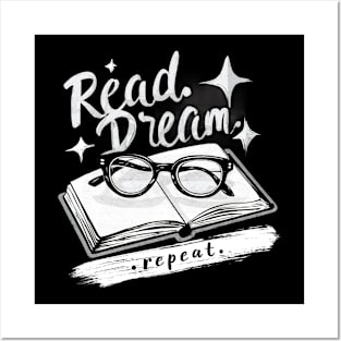 Read dream repeat Posters and Art